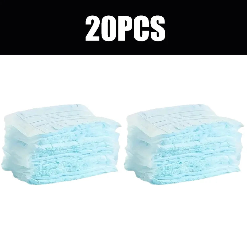 20 pieces of light blue disposable duster refills with replacement heads