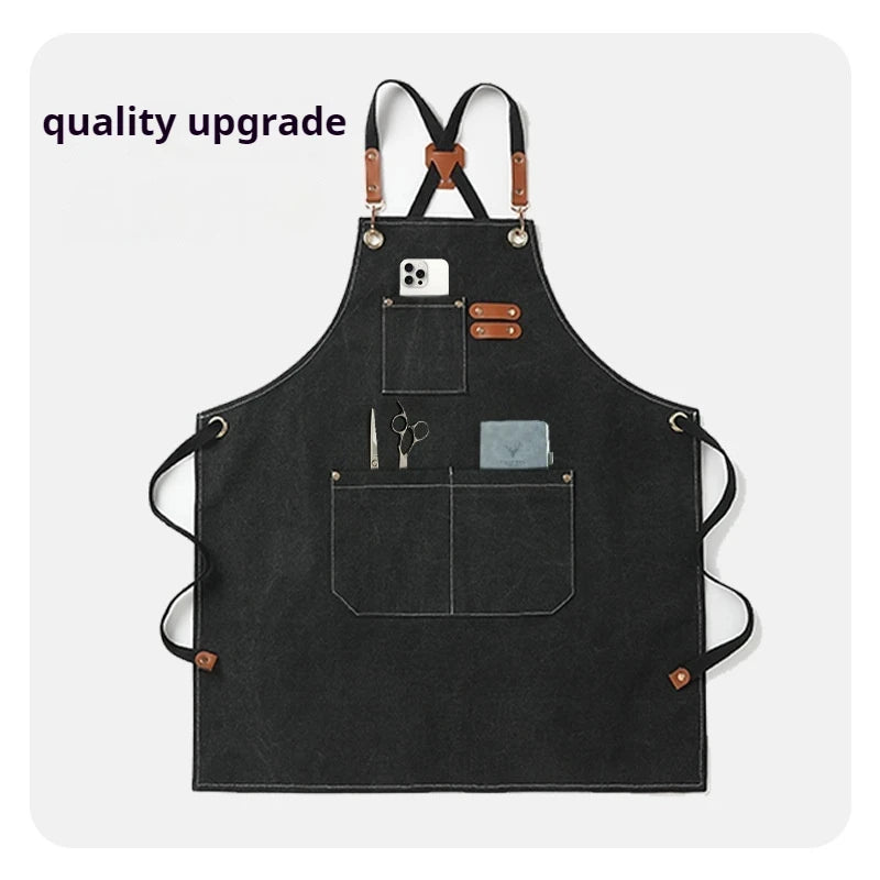Durable Lightweight Kitchen Apron with Tool Pockets
