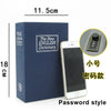 A dark blue box labeled The New ENGLISH Dictionary next to a smartphone showing a password style lock.