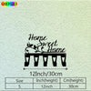 A black rustic metal wall hook key holder with a decorative design and size specifications.