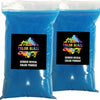 A bag of blue color blaze powder for gender reveals