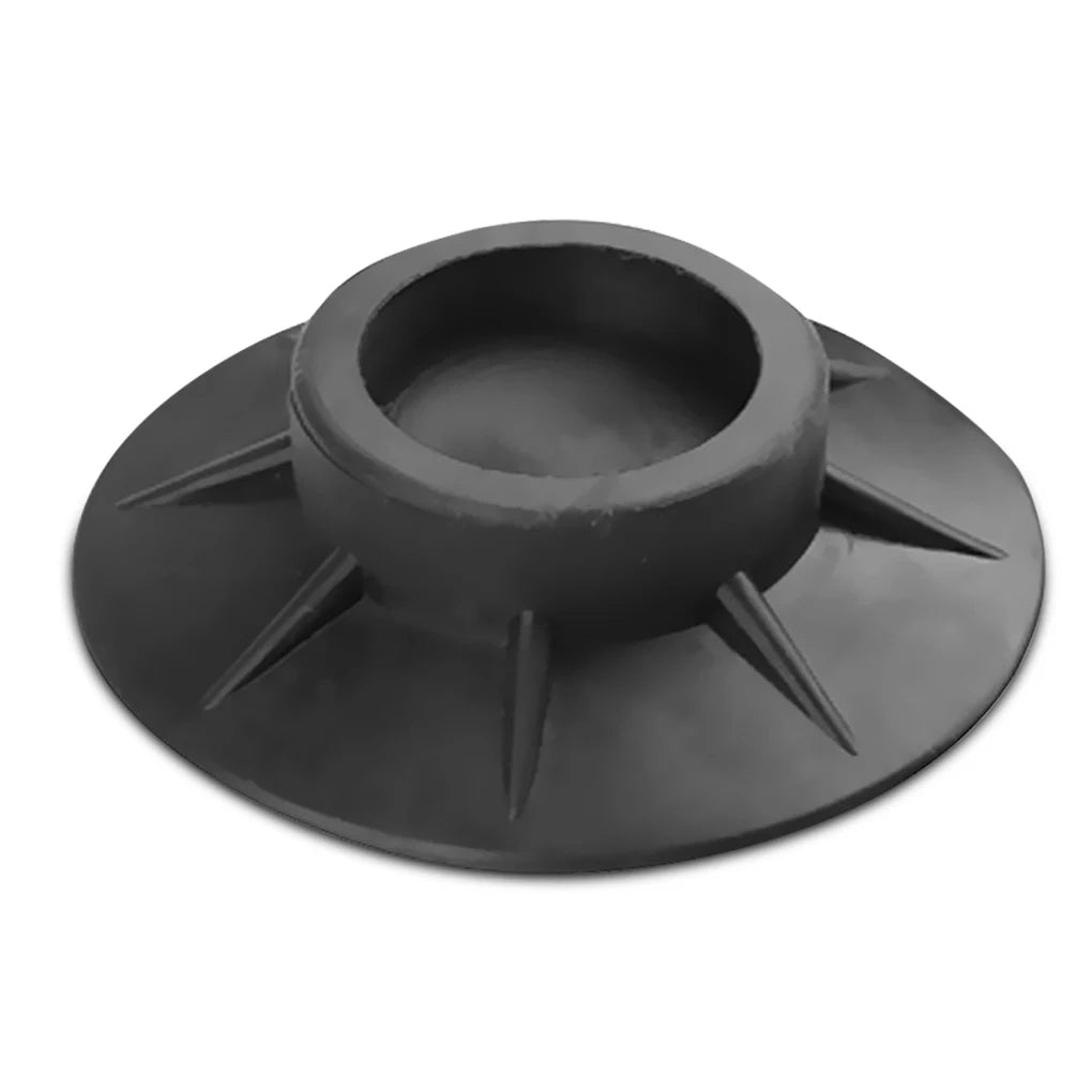 Black anti-vibration rubber pads designed for washing machines and dryers