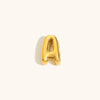 Goldplattierte 3D-Blasenbuchstaben-Anhänger mit der Form des Buchstabens A