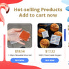 A collection of food-grade oxygen absorbers including silicone gel, food-grade oxygen, and various food items.
