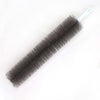A black bendable fan brush with a white handle used for deep cleaning.
