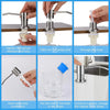 Instructions for tightening washers and nuts, removing the pump core, connecting the hose and pump, and pressing the cleaner 