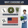 A product image showing heavy duty vinyl siding hooks with various load capacities and a US flag background.