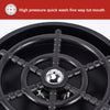 Black high pressure quick wash five way tut mouth faucet glass rinser for bars and kitchens