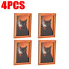 Vier Sets gerahmter Katzenbilder mit schwarzen Katzen und weißem Rauch-Effekt für Home Decor