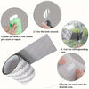 Instructions for repairing a hole in a window screen using heavy duty waterproof tape.