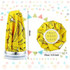 Yellow reusable therapy pack for ice and hot water therapy with a measuring guide.