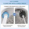 Comparaison : kit de brosse pour toilettes jetable vs brosse traditionnelle qui peut endommager