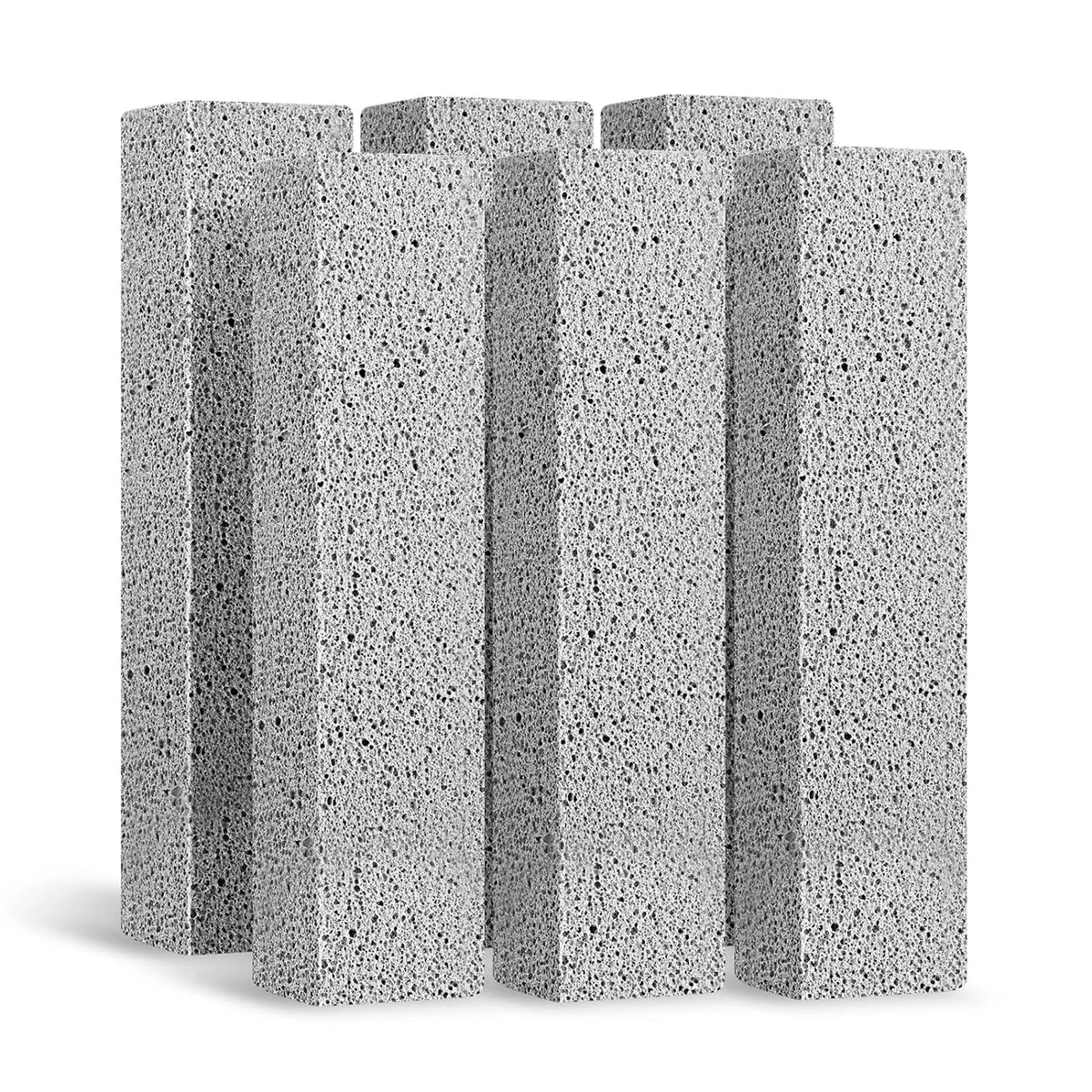 A set of gray pumice stone cleaning sticks for removing stains from toilets, tiles, and sinks.
