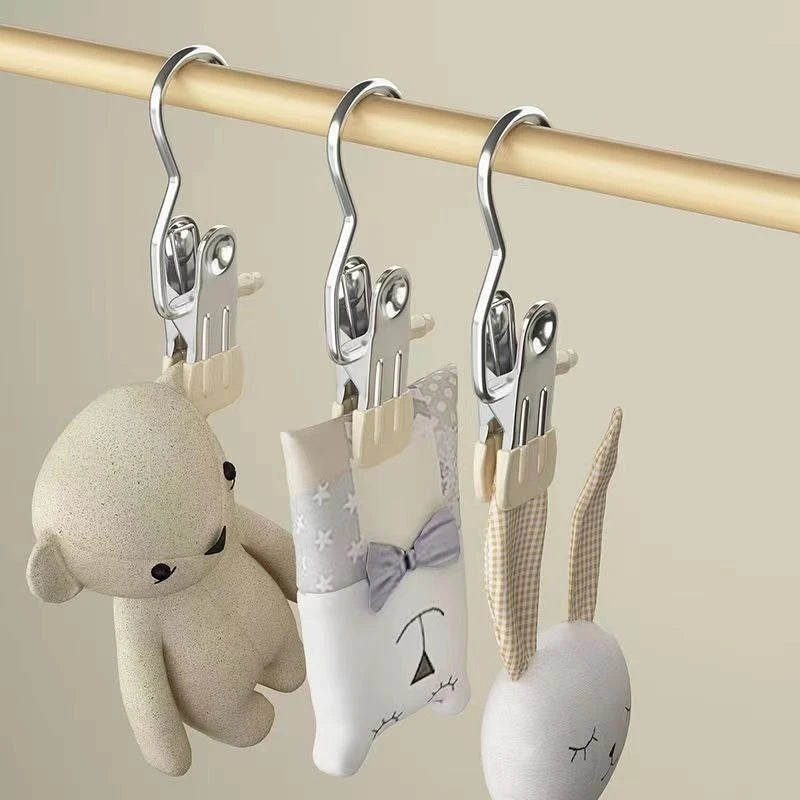 Stainless Steel Multi-function Clothespins for Clothes Organization
