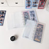 A collection of clear photo booth frames featuring wedding photos arranged on a white surface.