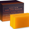 Boîte de pains de savon facial Kojic Acid pour les taches, avec curcuma et acide hyaluronique.