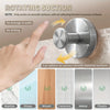 A hand demonstrates the rotating suction cup hook, which can adhere to various smooth material surfaces like marble, glass, w