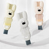 A set of three pink and white silicone cleaning brushes for portable cup and bottle cleaning