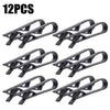 Twelve reusable silicone bag clips designed for sealing bags and containers.