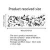 A sheet of decorative flower and butterfly wall stickers, showing the product received size.