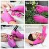 Fuchsia Nitrile Disposable Cleaning Gloves