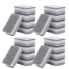 Stack of gray and white double-sided cleaning sponge wipes