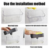Instructions showing how to use the installation method for a portable press-type liquid soap dispenser.
