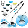 A set of nine multi-surface cleaning brushes and accessories for various cleaning tasks.