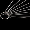 A set of ten nylon bottle and straw cleaning brushes arranged radially against a black background.