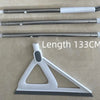Three long silicone cleaning tools are displayed with a triangular cleaning frame.