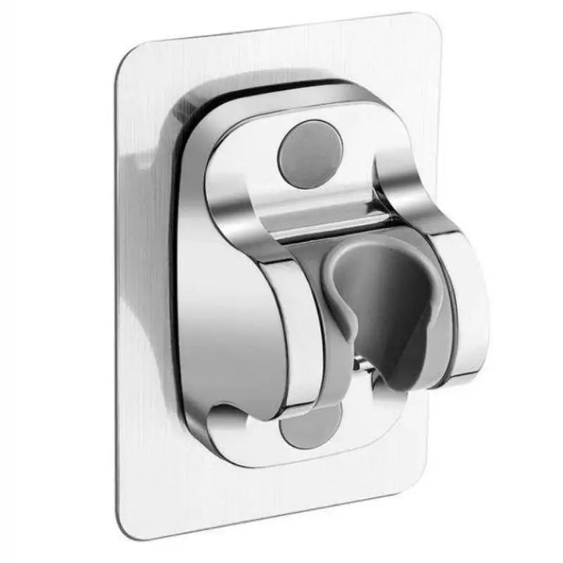 A silver 8-mode high-pressure handheld shower head with an adjustable spray nozzle.