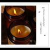 A lit soy wax candle in a brown glass cup providing warm candlelight and light fragrance.