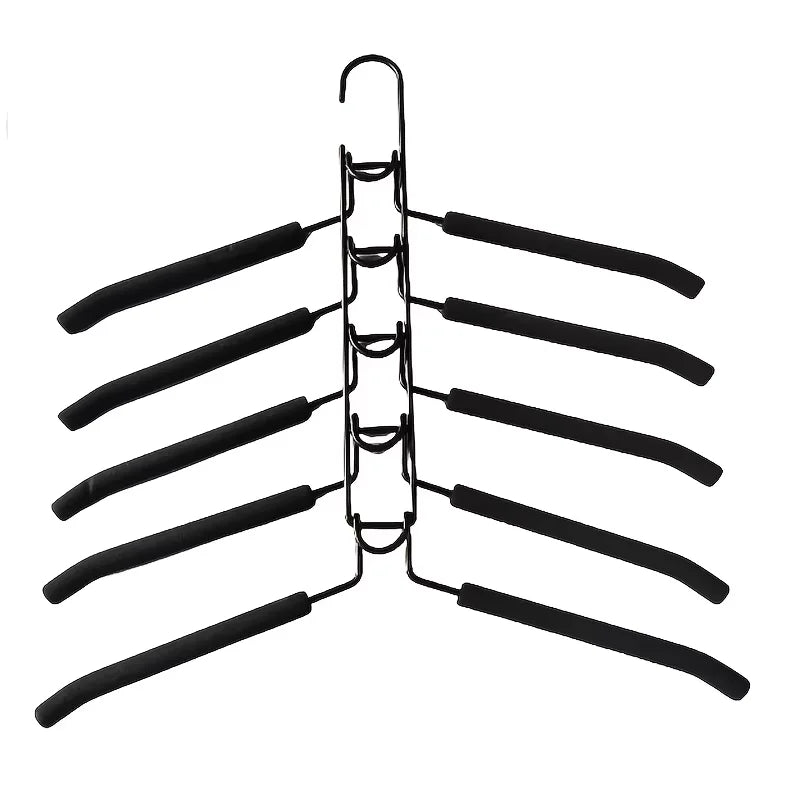 Heavy Duty Space-Saving Metal Hangers with Non-Slip Foam Pads