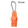 Orange durable glove clip with an ergonomic buckle for work safety