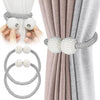 Ensemble de pinces à rideaux magnétiques de perles, différentes tailles et couleurs de rubans en tissu incrustés de perles