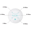 A white electronic foot spa bath massager with time settings ranging from 5 to 30 minutes.