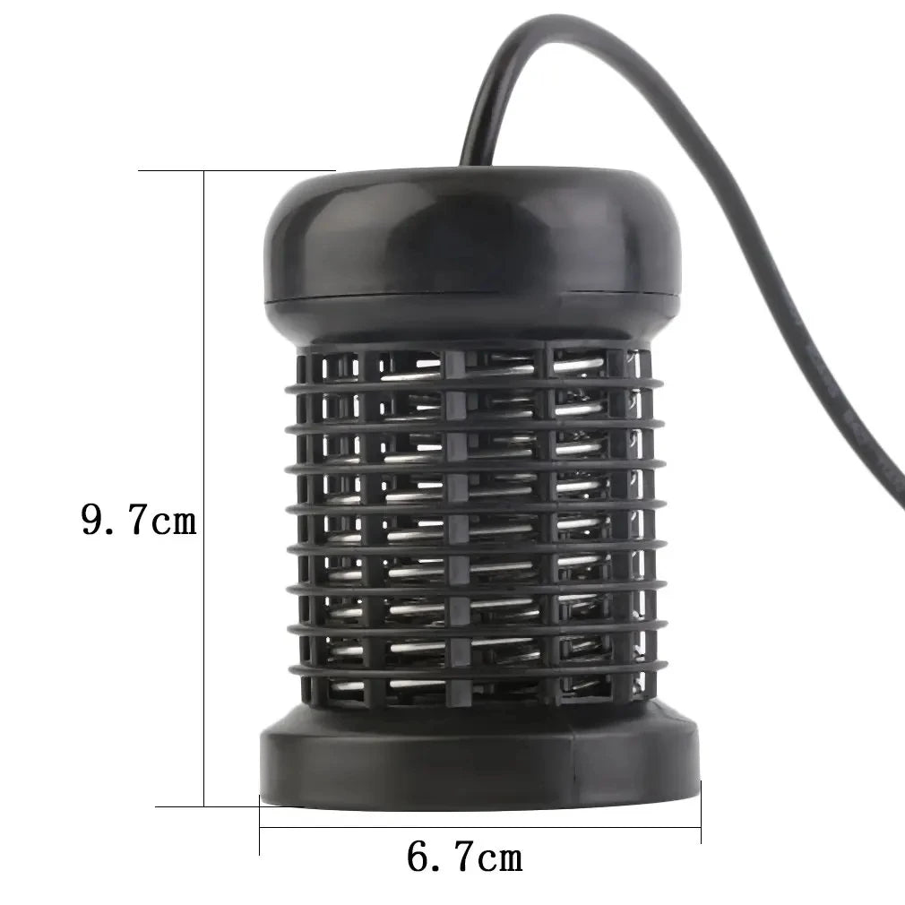 A black ionic detox foot spa device with a textured head and base, shown in a side view.