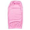 A pink satin hair bonnet designed for dreadlocks and braids.