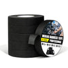Roll of black heavy-duty electrical wiring harness tape with professional labeling and packaging.