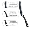 A set of crevice cleaning brushes featuring hard bristles, a sturdy handle, and a hanging hole for storage.