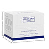 Box of Clean Skin Towels, which are clean face towels, extremely soft, biodegradable, and vegan.