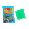 A blue plastic package containing a green gel kit for universal dust and debris removal.