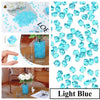 Rocas de hielo triturado de acrílico azul claro para decoración y relleno