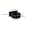 Étagère murale noire pour sèche-cheveux, dimensions 9.3 cm/3.66 po et 5 cm/1.97 po.