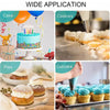 A set of reusable silicone piping bags and stainless steel tips for baking, used to decorate cakes, cookies, pies, and cupcak