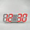 A white digital alarm clock displaying 88:88 with a red LED display and a gray temperature indicator.