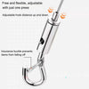 Stainless steel wire rope hanging kit with an adjustable hook distance and an insurance buckle.