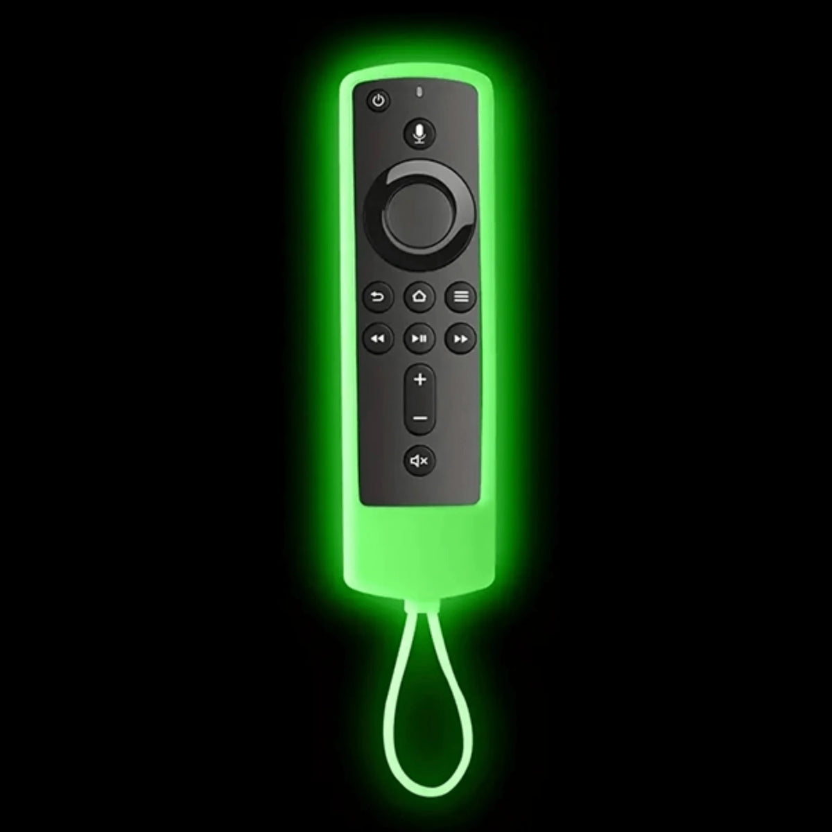 Cubierta de silicona para Fire Stick con luz de neón que brilla en la oscuridad.