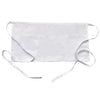 White fashion chef short apron with pockets shown flat