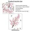 Decorative peach tree branches used as a product receive size reference for packaging and finished size.